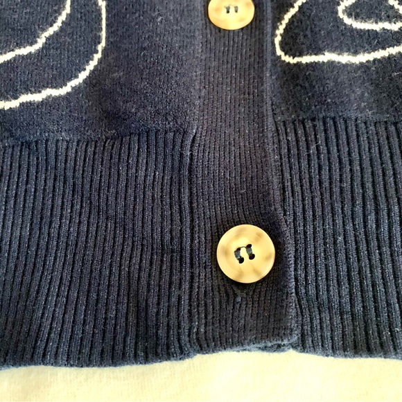 Button-Front Cardigan, Universe, Blue/White, Sz M by SO®, NEW, Astrology - Picture 7 of 13